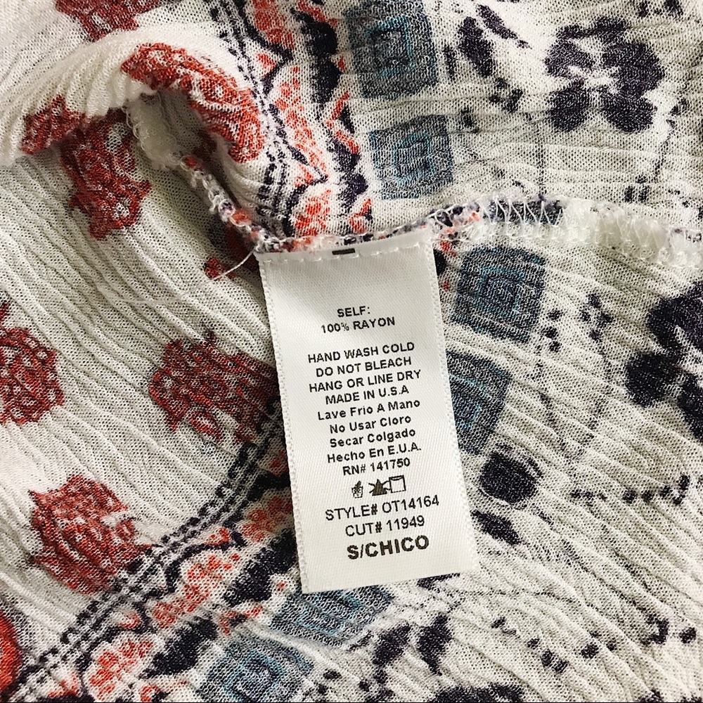 Orange Creek Print Tie Back Tank - Picture 6 of 6